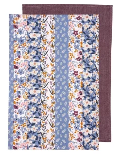 Flash Sale ???? Ladelle Floral Homespun Tea Towels 2 Pack Mulberry ???? -Maxwell & Williams shop unnamed file 107