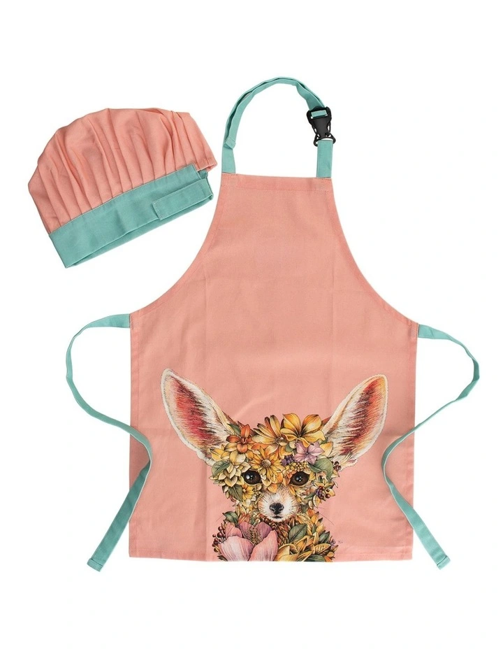 Promo ???? Maxwell & Williams Marini Ferlazzo Wild Planet Kids Apron & Hat Set Fennec Fox In Pink ???? 3 Promo ???? Maxwell & Williams Marini Ferlazzo Wild Planet Kids Apron & Hat Set Fennec Fox In Pink ????