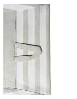 Alternative view of Brand new ???? Jamie Oliver Grain House Stripe Apron In Sage And Warn Grey ????