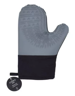 Alternative view of Buy ???? The Cooks Collective Soft Grip Oven Mitt In Black/Grey ????