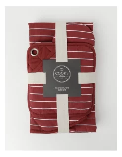 Wholesale ???? The Cooks Collective Kitchen Chefs Gloves, Mitt, Pot Holder Gift Set ????