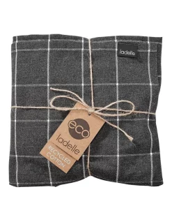 Budget ⌛ Ladelle Recycled Cotton Kitchen Accessory Set Charcoal ????