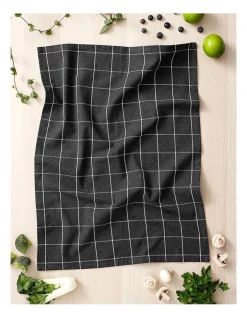 Alternative view of Budget ⌛ Ladelle Recycled Cotton Kitchen Accessory Set Charcoal ????