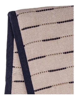 Alternative view of Brand new ???? Ladelle Eco Recycled Cotton Double Oven Mitt In Natural/Indigo ⭐