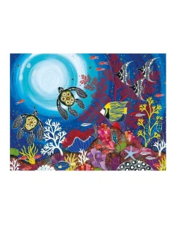 New ???? Maxwell & Williams Melanie Hava Jugaig-Bana-Wabu Reef Wonderland 50x70cm Tea Towel Blue ????