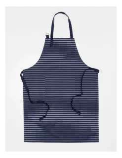 Budget ???? The Cooks Collective Chef'S Apron In Blue Stripe ????