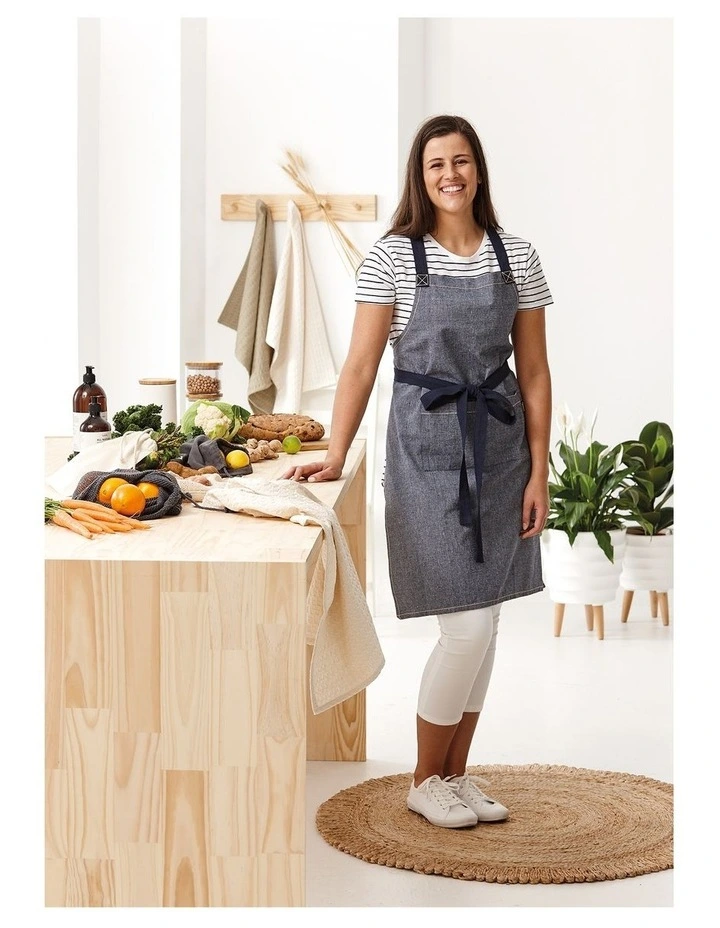 Budget ???? Ladelle Eco Recycled Apron Navy ???? 4 Budget ???? Ladelle Eco Recycled Apron Navy ???? - Image 2