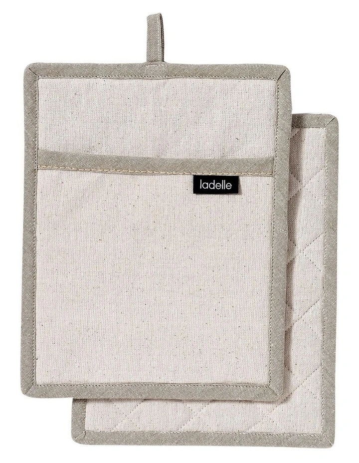 Brand new ⌛ Ladelle Eco Recycled Pot Holder Cream 2 Pack ???? 3 Brand new ⌛ Ladelle Eco Recycled Pot Holder Cream 2 Pack ????