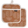 Best Pirce ???? Ladelle Splice Pack Of 2 Pot Holder In Ginger ????