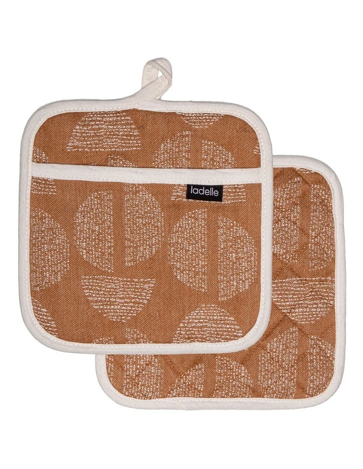 Best Pirce ???? Ladelle Splice Pack Of 2 Pot Holder In Ginger ???? 3 Best Pirce ???? Ladelle Splice Pack Of 2 Pot Holder In Ginger ????