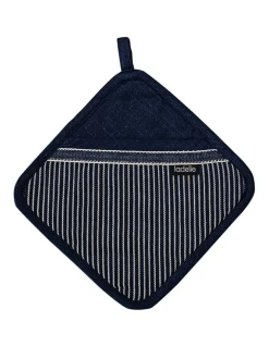Cheap ???? Ladelle Prof. Series III Stripe Navy Pot Holder ????