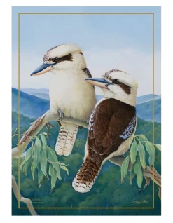 Best Sale ???? Maxwell & Williams Birds Of Australia KC 10yr Anniversary 50x70cm Tea Towel Kookaburra Print ????