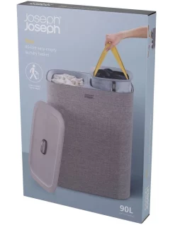 Alternative view of Best deal ⭐ Joseph Joseph Tota 90-litre Laundry Separation Basket Grey ????