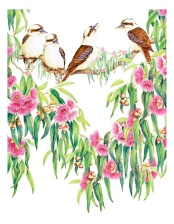 Wholesale ???? Maxwell & Williams Royal Botanic Gardens Victoria Garden Friends 50x70cm Tea Towel Kookaburra Print ✨