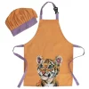 Flash Sale ⭐ Maxwell & Williams Marini Ferlazzo Wild Planet Kids Apron & Hat Set Tiger In Yellow ???? -Maxwell & Williams shop unnamed file 360