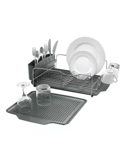Cheapest ???? Polder Advantage 4 Piece Dish Rack System Graphite ????