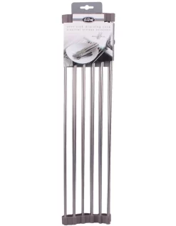 Hot Sale ???? D.line Over Sink 48 X 24cm Roll Up Draining Rack Grey ????