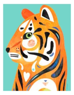 Budget ???? Maxwell & Williams Pete Cromer Wildlife Tiger 50x70cm Tea Towel Pink ????