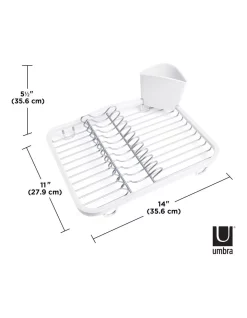 Best Sale ???? Umbra Sinkin Dish Rack 36x28x36cm In White/Nickel ???? -Maxwell & Williams shop unnamed file 515