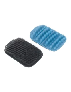 Discount ???? Joseph Joseph CleanTech Washing Up Scrubber Blue/Grey 2 Pack ✔️