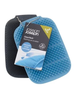 Alternative view of Discount ???? Joseph Joseph CleanTech Washing Up Scrubber Blue/Grey 2 Pack ✔️