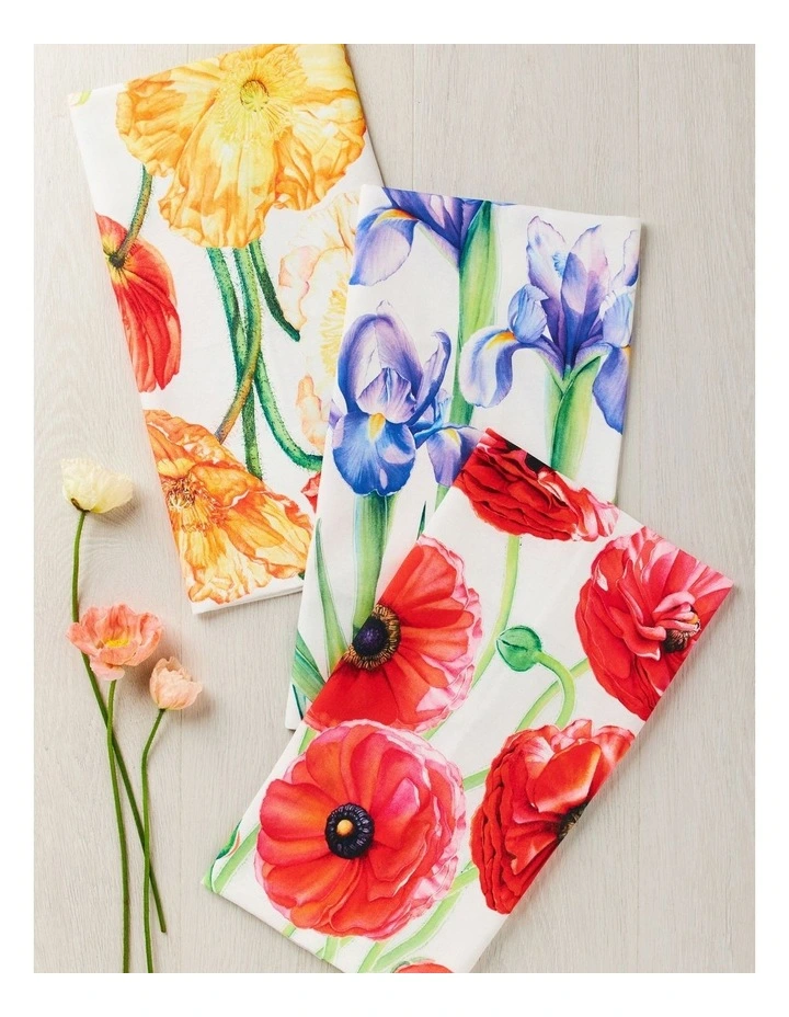 New ???? Maxwell & Williams Katherine Castle Floriade Tea Towel 50x70cm Iris ???? 4 New ???? Maxwell & Williams Katherine Castle Floriade Tea Towel 50x70cm Iris ???? - Image 2