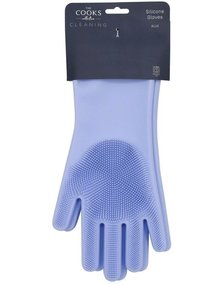 Budget ???? The Cooks Collective Silicone Cleaning Gloves In Blue ???? 3 Budget ???? The Cooks Collective Silicone Cleaning Gloves In Blue ????