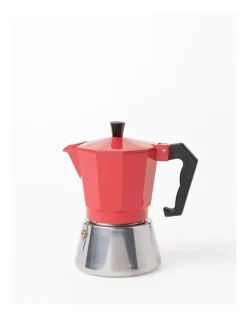 Best Pirce ???? The Cooks Collective Induction Stainless Base Espresso 6 Cup Red ????