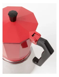 Alternative view of Best Pirce ???? The Cooks Collective Induction Stainless Base Espresso 6 Cup Red ????