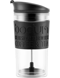 Outlet ✔️ Bodum Travel Press Set 0.35L Coffee Maker With Extra Lid ????
