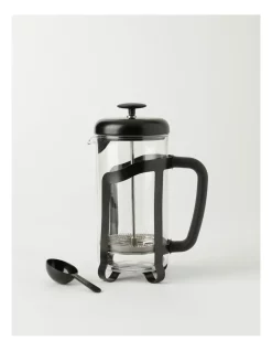 New ???? The Cooks Collective Black 1000mL Coffee Press W/Scoop ⭐