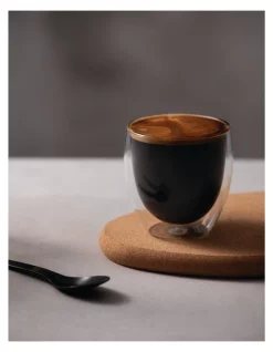 Alternative view of Outlet ✔️ Bodum Pavina Double Wall Latte Glasses, Set Of 2, 250ml ✨