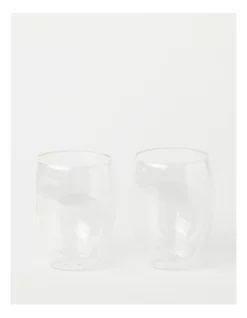 Coupon ???? The Cooks Collective Double Wall Glass 340ml Set Of 2 ????