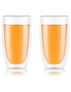 Flash Sale ???? Bodum Pavina Double Wall Glasses, Set Of 2, 450ml ????
