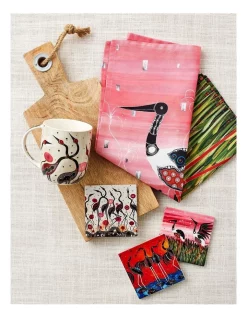 Alternative view of Cheap ???? Maxwell & Williams Melanie Hava Jugaig-Bana-Wabu Jabirus Pink 50x70cm Tea Towel Pink ????
