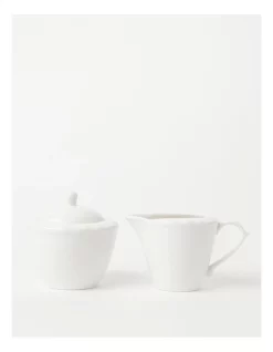 Deals ???? Heritage Scalloped Sugar Bowl & Creamer White ⭐