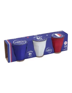 Best Pirce ⭐ Duralex Picardie Soft Touch Tricolor Tumbler 90ml Set Of 3 ✔️