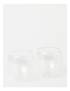 Flash Sale ???? The Cooks Collective Double Wall Glass Espresso 250ml Set Of 2 ????