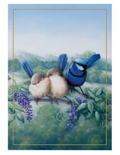 Wholesale ???? Maxwell & Williams Birds Of Australia KC 10yr Anniversary 50x70cm Tea Towel Splendid Fairy Wren Print ????